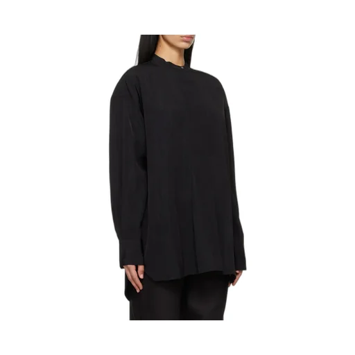Stand-Collar Long-Sleeved Shirt