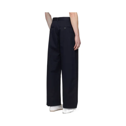 Slim-Fit Curved Leg Trousers