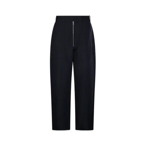 Zip-Up Palazzo Trousers