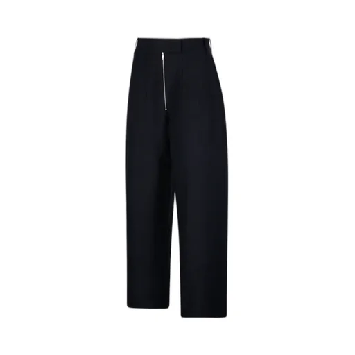 Zip-Up Palazzo Trousers