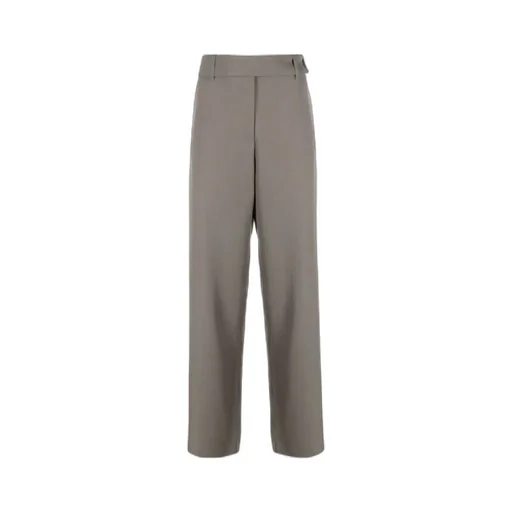 Mid-Rise Straight-Leg Trousers