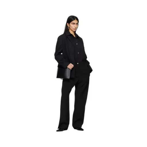 Semi-Elastic Waist-Edge Casual Pants