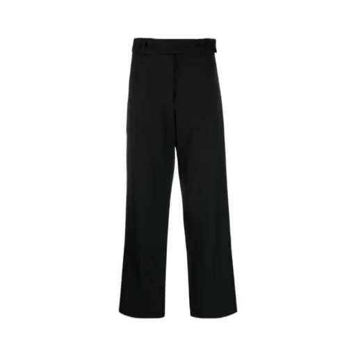 Virgin Wool Wide-Leg Trousers