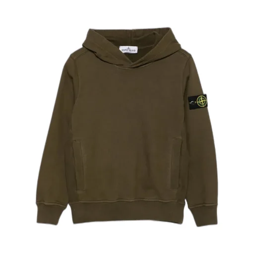 Logo Patch Long Sleeved Hoodie