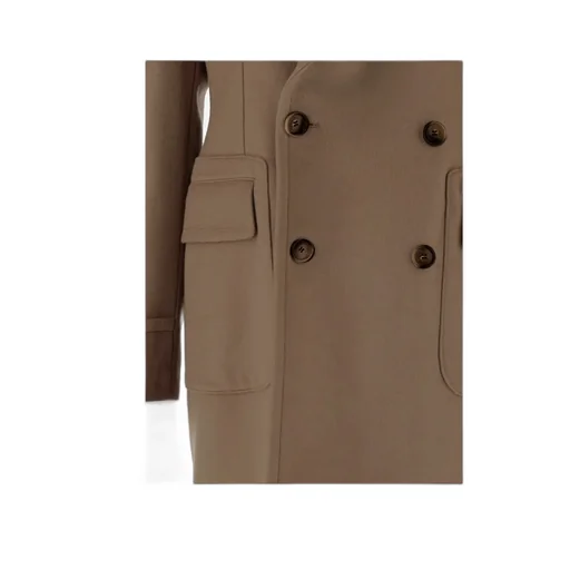 Double-Breasted Wool Coat