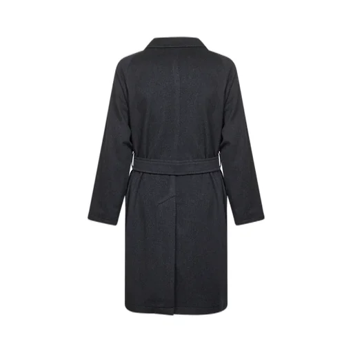Belted Wool-Blend Coat