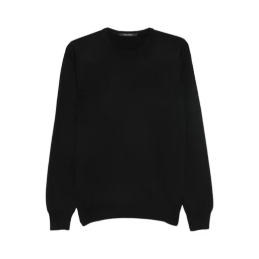 Ribbed Hem Long Sleeve Crew Neck Sweater