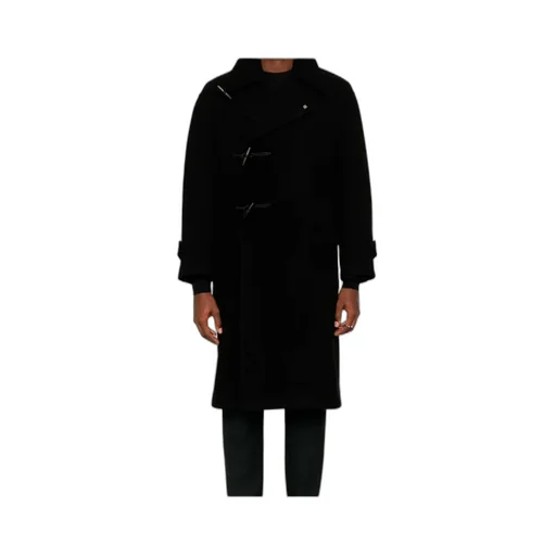 Logo Plaque Long Sleeved Coat