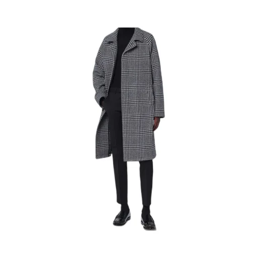 Check-Print Coat