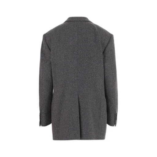 Herringbone Single-Breasted Jacket