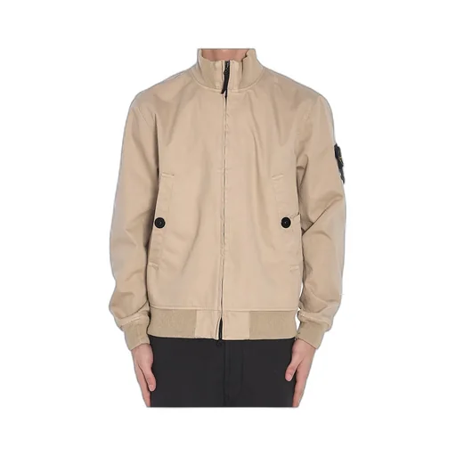 Compass Patch High-Neck Bomber Jacket