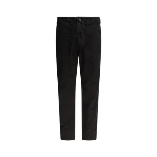 Logo Patch Straight-Leg Pants