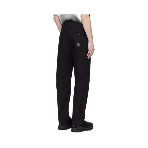 Logo Patch Straight-Leg Pants
