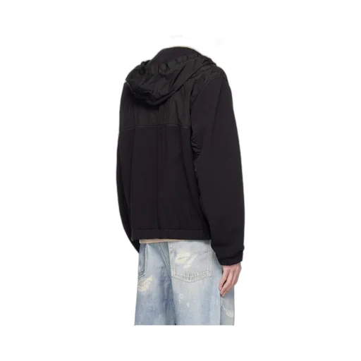 Logo Patch Hooded Windbreaker