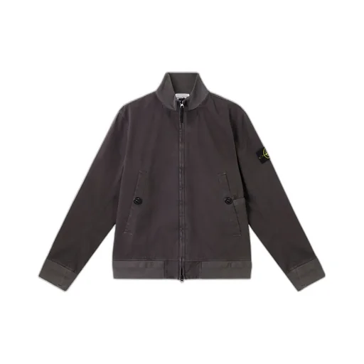 Compass Patch High-Neck Bomber Jacket