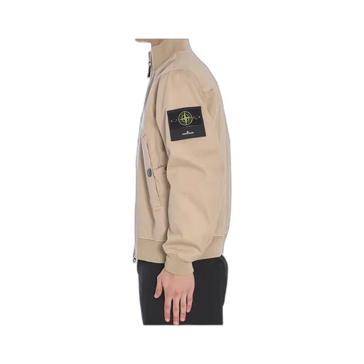 Compass Patch High-Neck Bomber Jacket