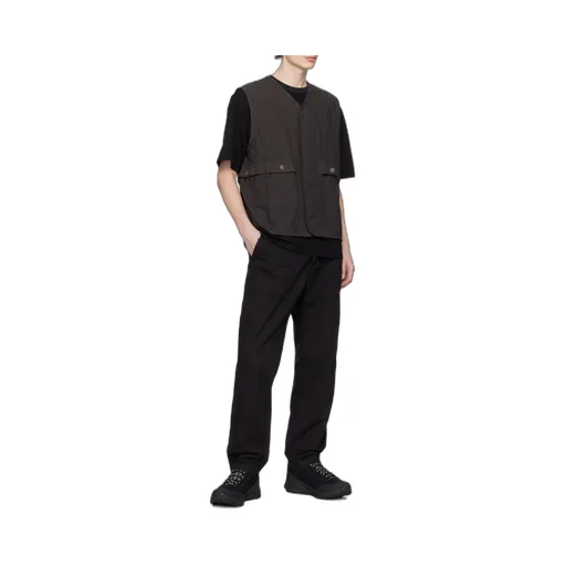 Logo Patch Straight-Leg Pants