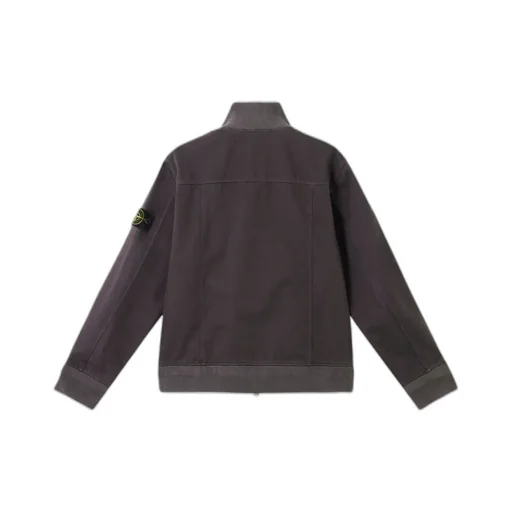 Compass Patch High-Neck Bomber Jacket