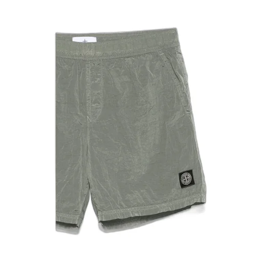 Compass-Patch Swim Shorts