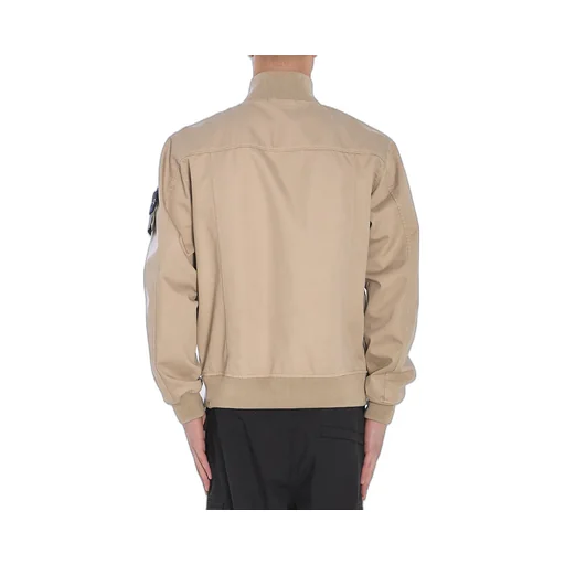 Compass Patch High-Neck Bomber Jacket