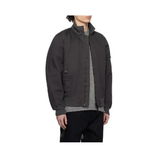 Compass Patch High-Neck Bomber Jacket