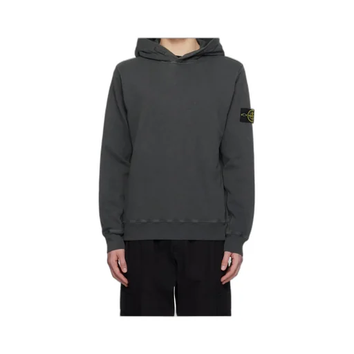 Logo-Patch Long-Sleeved Hoodie