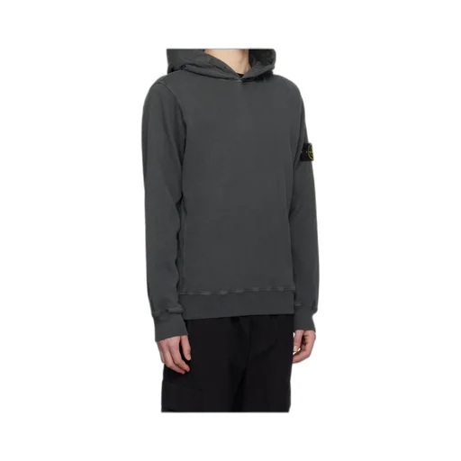 Logo-Patch Long-Sleeved Hoodie
