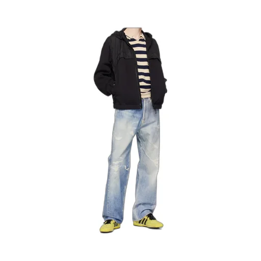 Logo Patch Hooded Windbreaker