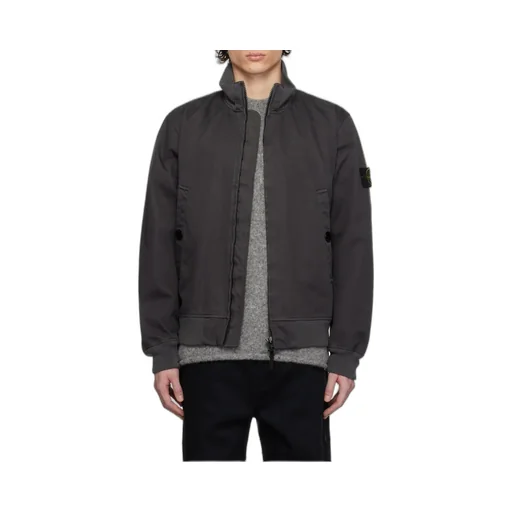 Compass Patch High-Neck Bomber Jacket