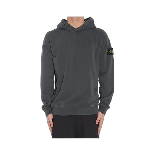 Logo-Patch Long-Sleeved Hoodie