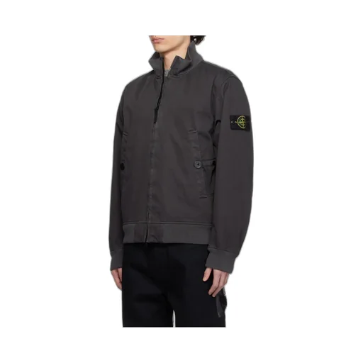 Compass Patch High-Neck Bomber Jacket