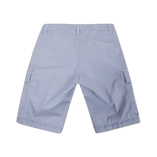 Compass-Motif Button Detailed Shorts