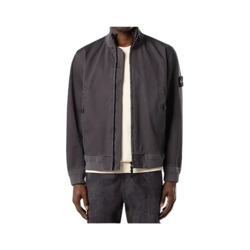 Compass Patch High-Neck Bomber Jacket