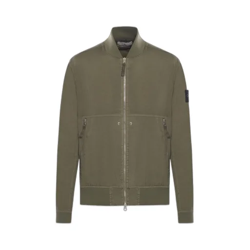 Logo-Patch Zipped Jacket