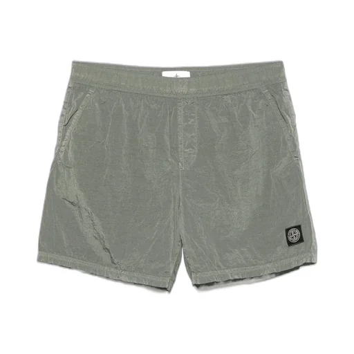 Compass-Patch Swim Shorts