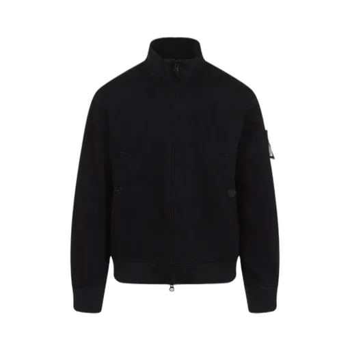 Compass Patch High-Neck Bomber Jacket