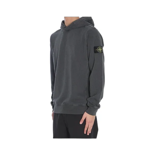 Logo-Patch Long-Sleeved Hoodie