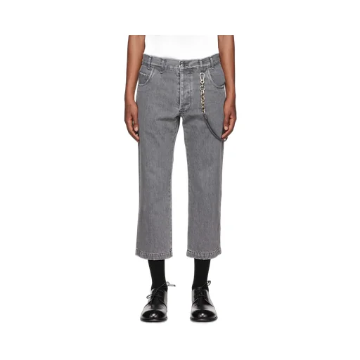 Straight-Leg Denim Jeans