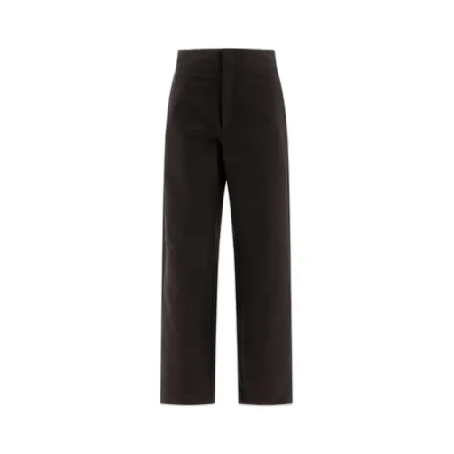 Straight-Leg Cotton Trousers
