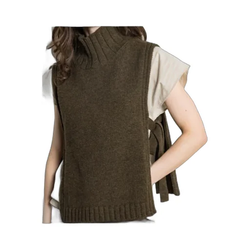 Tie High-Neck Top