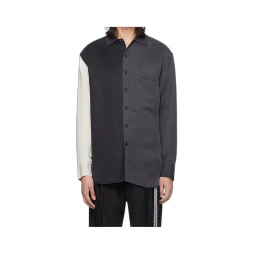 Paneled Long-Sleeved Shirt