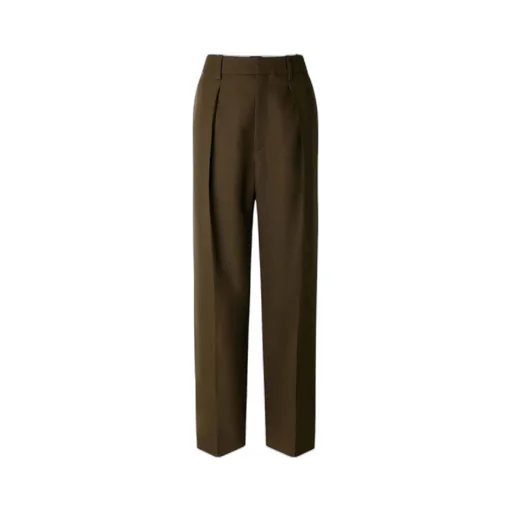 Pleated High-Waist Pants