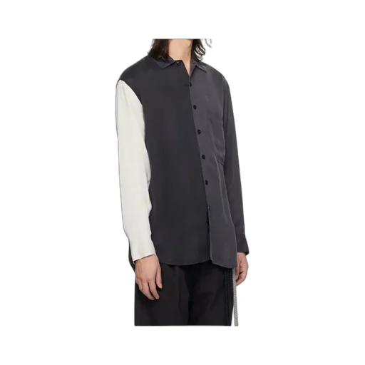 Paneled Long-Sleeved Shirt