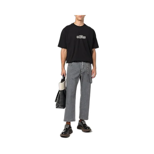 Straight-Leg Denim Jeans