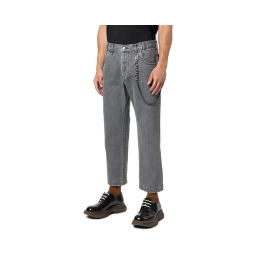 Straight-Leg Denim Jeans