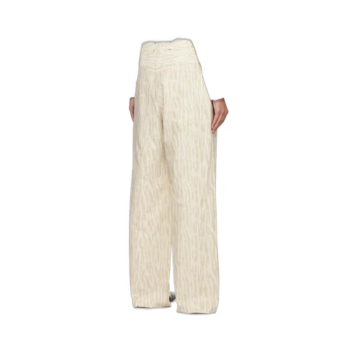 Graphic Printed Wide-Leg Pants
