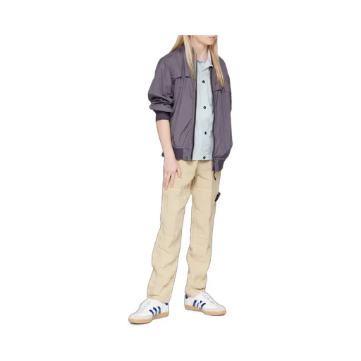 Logo Patch Straight-Leg Pants