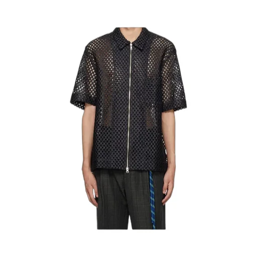 Perforated Zipped Shirt