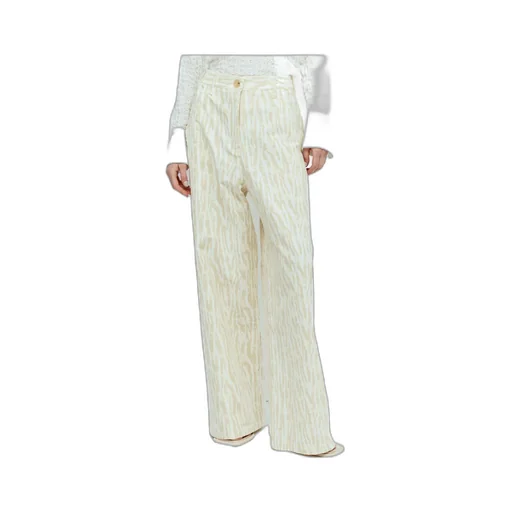 Graphic Printed Wide-Leg Pants