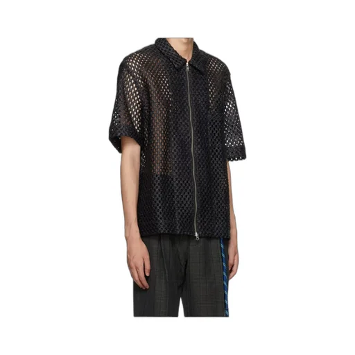 Perforated Zipped Shirt